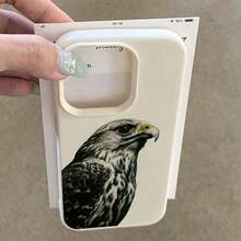 Fierce Animals 1pc Vintage Stylish Eagle Pattern TPU Material Phone Case Compatible With IPhone 17 Pro Max/17/16 Pro Max/15/13/12/11, S20 FE/A15/S24/A55, Redmi Note 11/12/13 Pro, Full Coverage Anti-Drop Soft Protective Cover