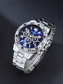 4 Pieces/Set Men's Watch Set, Fashionable And Casual Men's Watch Set, Men's Watch Set, Men's High-Quality Mechanical Watch, Suitable For Daily Wear Or Festivals - Multicolor - View 5