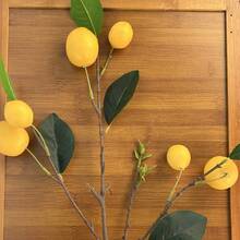 3 Pieces, Artificial Lemon Fruit Branches, Artificial Plant Artificial Flower Lemon Branches, Fresh And Simple Style, Suitable For Home Indoor And Outdoor Decoration, Outdoor Decoration, Festival Decoration, Bedroom And Living Room Decoration, Kitchen And Bathroom Decoration, Table Decoration, Entrance Hall And Study Decoration, Office Decoration, Hotel And Restaurant Decoration Artificial Plants