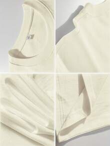 Camiseta de algodón 100% para hombre, estampado con caracteres japoneses dorados y flores de cerezo rosadas | Camiseta personalizada para hombre, clásica y suave, ideal para uso diario | Regalo perfecto para hombres en cumpleaños o San Valentín, ropa casual para fiestas y eventos festivos | Camiseta de cuello redondo, transpirable y cómoda, moda masculina elegante y versátil - Albaricoque - Ver 4