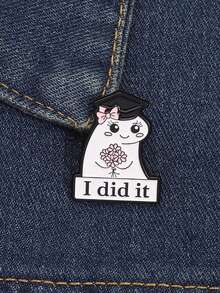 1PC Funny Spanish Figures Flork Enamel Pin I Did It Cartoon Cute Characters Brooch Lapel Backpack Badge Jewelry Gift For Friends