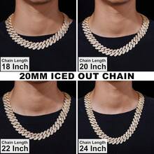 Cuban Link Chain Necklace For Men Women, Stainless Steel Hip Hop Streetwear Jewelry, Heavy Gold Silver Choker Rapper Chain, Layering Punk Accessory Gift - Vàng - Xem 5