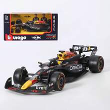 Burago 1:43 Oracle Red Bull Racing RB20 N.º 1 Max Verstappen Coche de Modelo a Escala de Aleación Fundida, Modelo de Coche de Carreras de Fórmula 1, Regalo Perfecto para Vacaciones y Cumpleaños - RB20-#1 - Ver 10