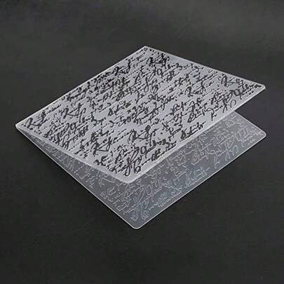 2Pcs Embossing Folders, 15x15cm Plastic Template Craft Concave-Convex Scrapbooking Template For Card Making Photo Album Decoration
