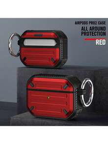 Military Industry Anti-Fall Thickened Apple Bluetooth Earphone Case, Earphone Charging Case Protective Cover