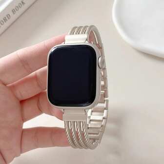 Compatible With Apple Watch Band 38/40/41/42/44/45/49mm, Adjustable Women Men Metal Strap Compatible With Apple Watch Series Ultra2 Ultra 9/8/7/6/5/4/3/2/1 SE2 SE As A Gift For Students Returning To School