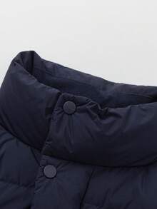 Balabala 男童羽绒背心，2025年冬季商场版，防水保暖户外夹克 - 深藍 - 查看 6