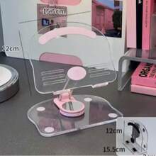 1pc 360° Rotating Phone/Tablet Stand, Adjustable & Foldable Desktop Holder Stand With Non-Slip Silicone Base, Portable Compatible With Desk Stand Compatible With Iphone, Android Phones, Gift For Family, Friends, Phone Accessories - Multicolor - View 7