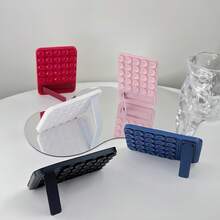 1pc Silicone Multifunctional Phone Case With Suction Cup Stand, Foldable Invisible Adhesive Phone Holder, Desk Non-Slip Macaron Color - Multicolor - View 11