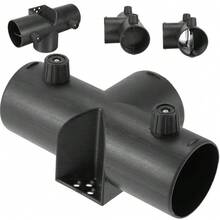 T-Verteiler Ø60mm Mit 2 Regelventilen - Luftverteiler Für  Standheizungen, Robuster 3-Wege Kanalanschluss - Schwarz - Übersicht 6