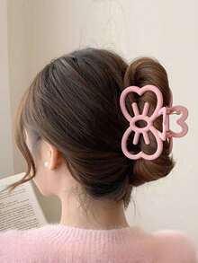 Sweet And Lovely Hollow Out Cat Bow Hair Clip Suitable For Making Curly Buns And Other Hairstyles Suitable For Women Valentine's Day Valentines Hair Claws Claw Clips Hair Clips Hair Jaw Clip Hair Clamps Hair Clutch Hair Catcher Clip Fall Winter Hair Accessories For Women For Vacation Outfits Woman