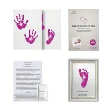 Milestone Inkless Hand And Footprint Kit, Newborn Baby Footprint Ink Pad For Dog Paw Print Kit, Clean Touch Baby Foot Printing Kit, No Ink Baby Footprint Ink Pad, Newborn Inkless Pad Baby Shower Easter Gifts Things For Girls/Boys - Black - View 35