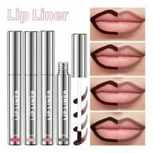 lakerain 1pc Matte Lip Liner Pencil, Smudge-Proof Lipstick Pencil, Suitable For Halloween, Christmas - Multicolor - View 3