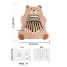 1pc Wooden Bear Squeeze Toy, Cute Children's Finger Puzzle Toy, Parent-Child Game, Christmas/Birthday Gift - Multicolor - View 10