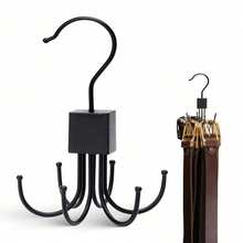 1pc 360° Rotatable Belt Hanger Belt Holder For Closet Belt Organizer Space-Saving & Multi-Functional Closet Organizer For Belts, Bras, Ties, Scarves, Tank Tops & Wallets – Ultimate Accessory Storage Solution,Suitable For Wardrobe, Bathroom, Kitchen Storage, Gender Reveal Party, Perfect For Birthdays, Weddings, Parties, The Perfect Gift For Colleagues, Friends, And Family, Back To School.Clothes Hanger, Bedroom Storage, Storage Accessories