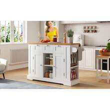 Kitchen & Dining Furniture - Vit+Natur + MDF + Kök - Visa 7