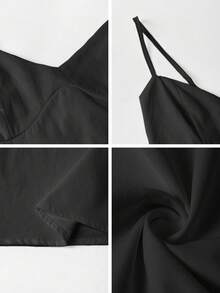 Unadoll Women's Casual Sexy Low Cut Backless Camisole Graduation Season Vest All White Dress, Verified Beach Vacation, Date, Christmas