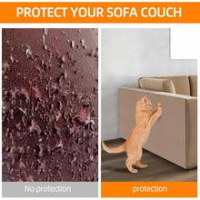 78.7"X15.8" Cat Scratch Mat, Replacement For Cat Scratching Post Or Pad, DIY Cat Tree Shelf, Decorative Cat Tower, Couch Furniture Or Wall Protector (Black) - 米色 - 查看 4