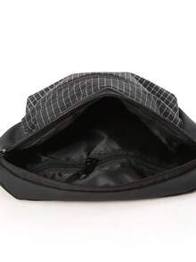 Sac de poitrine à carreaux décontracté et polyvalent pour homme