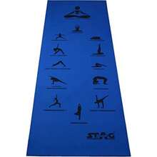 YOGA MANTRA ASANA BLUE MAT WITH BAG 8mm
