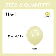 Pastel Yellow Balloon Garland Arch Kit, 5/10/12/18 Inch Light Pale Yellow Balloons For Wedding Anniversary Bridal Shower Gender Reveal Spring Bee Sunflower Party Birthday Graduation Bachelorette Party Decorations - Light Yellow - View 15