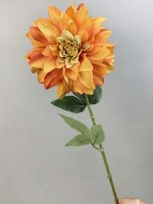 1pc Artificial Dahlia Flower, Home Decoration For Wedding Party Festive, Christmas Decorations, Christmas Gifts, Home Decor, Halloween Decor, Christmas Decorations, Kitchen Decor,Autumn Decor,Fall Room Decor,Bedroom Decor,Room Decor,Room Decor Bedroom