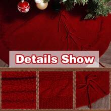 A Christmas Tree Skirt, Knitted Tree Skirt, Christmas Tree Decoration, Christmas Decor, Home Decor Christmas Decorations Room Decor Winter Christmas Decorations Home Christmas Gifts Christmas Decor