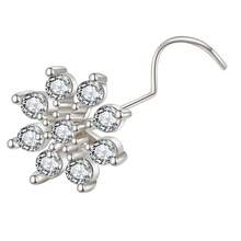 4 piezas / 1 pieza Conjunto de pendientes de nariz con forma de corazón y mariposa - Joyería de piercing de nariz de 20G CZ para mujeres, pin de piercing de fosa nasal - Tornillo de nariz - Ver 15