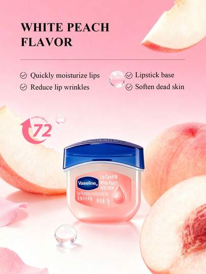 Vaseline Balsamo labbra idratante in miniatura, 7g, con vaselina idratante e gloss labbra trasparente, formato da viaggio