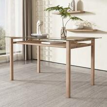 Esszimmertisch- und Stuhlset, Esstisch und 4 Stühle, Esstisch mit Stauraum, Tischplatte aus gehärtetem Glas, Samt-Esszimmerstühle, Esszimmerstühle mit Rückenlehne, Rattan-Design, Grau