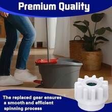 3 Pack Pedal Bearing OCedar Mop Bucket - Easy Fix 90 Rotation Mop Bucket On Market, Compatible With Mop Pedal Clutch Bearing Repair Kit - Initial - View 8
