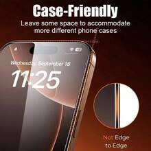 4 Packs Apple Mobile Phone Full Screen HD Anti-Drop Tempered Glass Protective Film Compatible With Iphone 17 17 Pro 17Promax 16 Pro Max 16 16 Pro 16 Plus 15 Pro Max 15 15 Pro 15 Plus 14 Pro Max 14 Pro 14 Plus 14 13 Pro Max 13 13 Pro 12 11 Protective Film