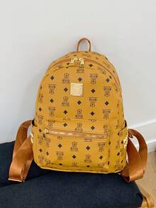 1pc Stylish And Casual Backpack. This Cute Cartoon Bear Backpack Features An Adjustable Shoulder Strap For A Versatile Autumn And Winter Look. It's Perfect For School, Work, Commuting, Travel, Shopping, And Outdoor Activities. It Also Makes A Great Birthday Gift For Friends And Family.