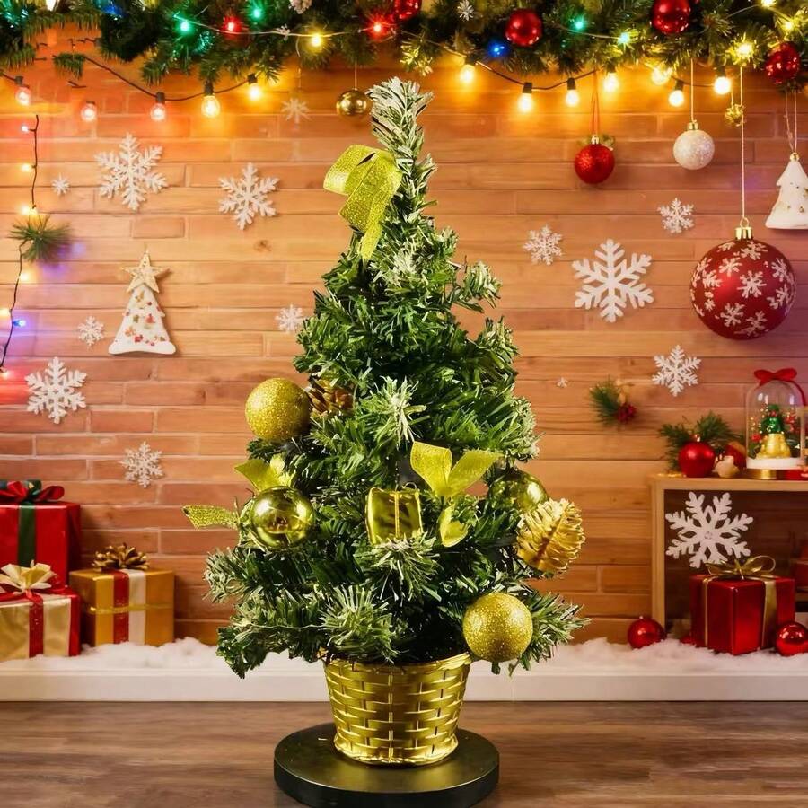 40cm Weihnachtsbaum Tischdekoration, Party Feiertags Ornament, Esszimmertisch Mittelstück, Weihnachtsdekoration, Neujahrsgeschenk, Weihnachtswanddekoration, Deko für Studentenwohnheim