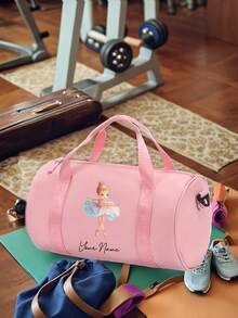 Bolsa de deporte personalizada con nombre - Diferentes patrones de niña de ballet para elegir, bolsa de deporte impermeable y versátil para viajes, gimnasio y crossbody, de gran capacidad, organizador de equipo de danza elegante y duradero, ideal para bailarines, atletas y uso diario, perfecta para práctica, actuaciones, entrenamientos y viajes, regalos de Navidad, regalos de Pascua - Multicolor - Ver 6