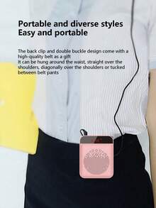 A Headworn Microphone Loudspeaker Voice Amplifier Recorder Mic Speaker Audio Mini Wired Microphone For Teachers Tour