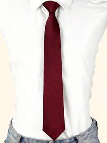 Unisex Black Zipper Collar Tie, Plaid Zipper Design, Versatile For Daily Casual And Commuting, Fashionable Accessory