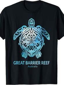 Great Barrier Reef Sea Turtle Ocean Souvenir T-Shirt - 款式15 - 查看 1
