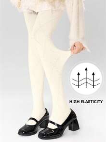 1 Pair Of Sexy Grey Ladies Pantyhose, Elastic Slim Bottoming Tights, High Waist And Abdomen, Cozy - Multicolor - View 14