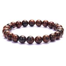 1pc 6mm, 8mm, 10mm Natural Stone Beaded Bracelet, Agate, Sparkling Stone, African Turquoise, Etc. Healing Stone Bracelet, Layerable Boho Style Fashion Jewelry For Women