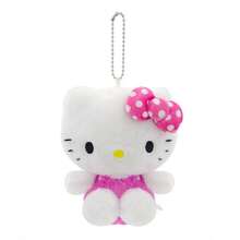 正品 Sanrio Hello Kitty 坐姿波尔卡圆点钥匙扣和朋友吊饰 - 彩色 - 查看 12
