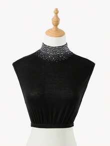 2 sztuki damskiego golfu w jednolitym kolorze, narzutka na ramię, intymny panel, bolerko dla kobiet, swobodny, uniwersalny styl, dostępne w wielu kolorach, do noszenia na co dzień, na sukienkę lub jako dekoracja świąteczna - 2 SZT. wielokolorowe - Zobacz 9