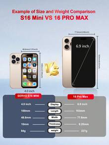 SERVO安卓智能手机，3GB+64GB双卡双待，支持4G LTE网络，全球最小手机，4.0英寸显示屏，GPS，WiFi，500W+200W双摄像头，超萌智能手机