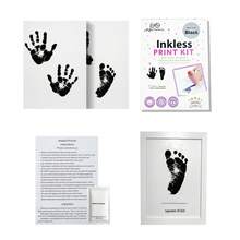 Milestone Inkless Hand And Footprint Kit, Newborn Baby Footprint Ink Pad For Dog Paw Print Kit, Clean Touch Baby Foot Printing Kit, No Ink Baby Footprint Ink Pad, Newborn Inkless Pad Baby Shower Easter Gifts Things For Girls/Boys - Black - View 25
