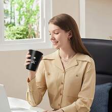 1 pièce, Tasse à café 350ml avec emblème de l'Arabie Saoudite, Mug de camping en acier inoxydable 304, Tasse à boire pour la maison, Cadeaux de la Fête nationale saoudienne, Bureau, Boisson d'été, Accessoires de voyage, Cadeau d'anniversaire - Multicolore - Voir 6