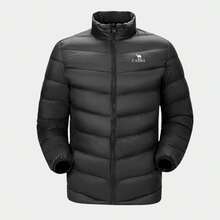 CAMEL CROWN Outdoor Hard Shell Jacket Men's Autumn And Winter New Three-In-One Plus Down Lining Waterproof Mountaineering Jacket Men - Phantom Black - View 4