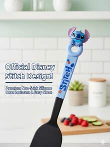 Disney 1张可爱图案贴纸，日常厨房烹饪工具，厨房小工具，耐热锅铲，意面勺，滤网，鸡蛋面粉搅拌器，早餐面包鸡蛋勺，适合作为礼物 - 彩色 - 查看 3