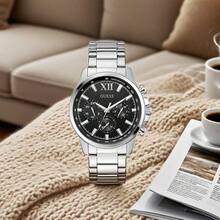 Guess Men's Gold Quartz Watch Multifunctional Dial With Timing Appearance Hour/Minute/Week Pointer Display Business Casual Fashion Watch Old Money Style Showing Man Suitable For Daily Wear As A Gift For Her/Him Commemorative Day Father's Day Christmas Gift GW0900G1/GW0900G2/GW0900G4/GW0900G5