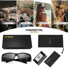 ¡RecomendadoKANASTAL Sobrepuestos Lentes de Sol Polarizados Sobreponer Hombre Mujer UV400 Protección Lateral Gafas Envolventes Rectangulares sobre Anteojos Sunglasses Fit Over Glasses¡Top de Temporada - A7 - Punto de referencia de dirección transparente - Ver 7