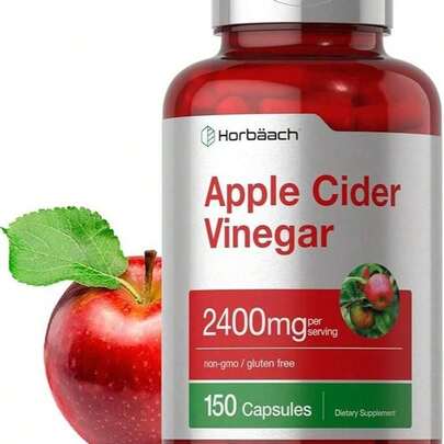 Megahit Apple Cider Vinegar Gummies With Vitamin B12 2400mg ACV Per Serving Gluten Free Supplement For Energy Support Non-GMO Vegan Friendly Delicious Apple Vinager Gummies 150 Count Healthcare Dietary Edible Fitness Bathroom